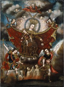 Vierge du Carmel sauvant des âmes au purgatoire